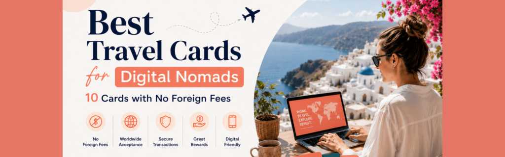 Best Travel Cards for Digital Nomads (10 Cards with No Foreign Fees in 2026)