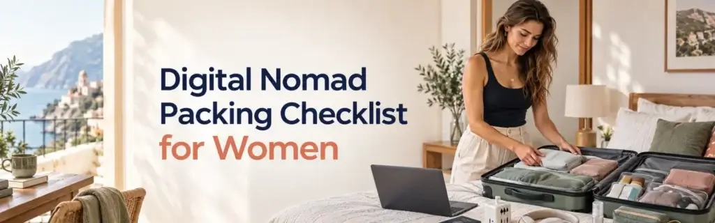 Digital Nomad Packing Checklist for Women | NomadShe